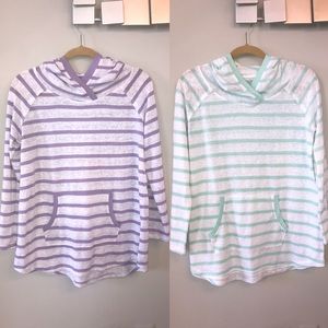 Bundle of 2 Organic Earth Yoga Hoodies sz Medium